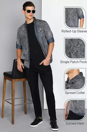 Men's denim casual shirt | denim casual shirt for men