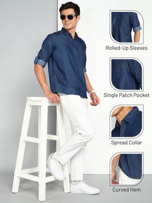 Men's denim casual shirt | denim casual shirt for men 5