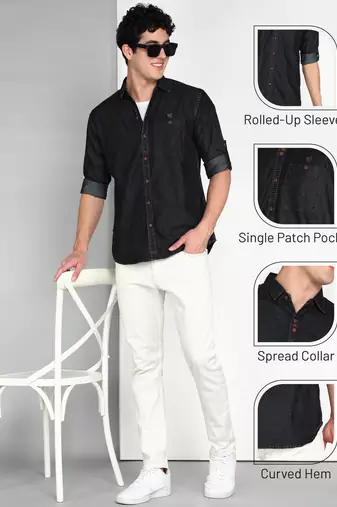 Men's denim casual shirt | denim casual shirt for men