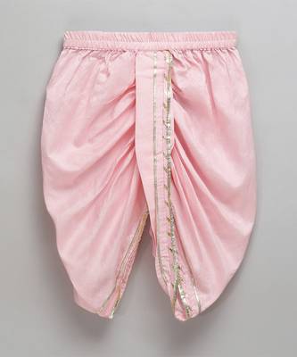 Offwhite pink lotus print angrakha dhoti set 3