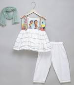 Brother sister figure rakhi kurta set