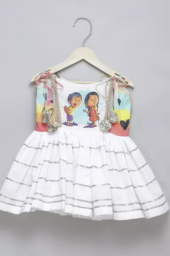 Brother sister figure rakhi kurta set