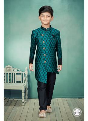 Black thread and lesh work indowestern 1