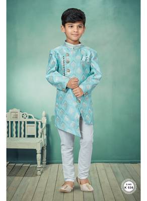 Off white  stone and thred zari work indowestern 1