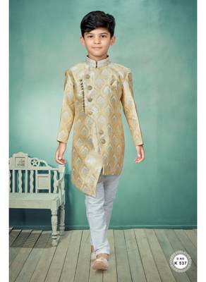 Off white  stone and thread zari work indowestern 1