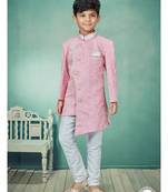 Off white  stone and thread zari work indowestern