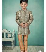 Cheekoo full thread computer amrodery and degital print indowestern