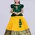 Girl's Silk Blend Yellow Green Readymade Lehenga Choli