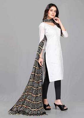 Trendmalls Women's Bandhej Chinon Silk Dupatta 3