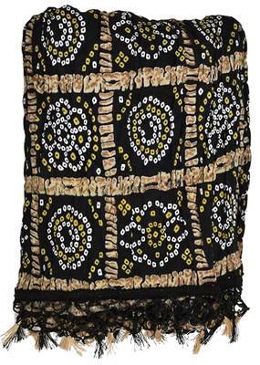 Trendmalls Women's Bandhej Chinon Silk Dupatta 4