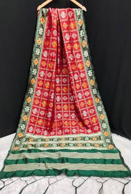 Trendmalls Women's Jacquard Silk Patola Design Dupatta 1