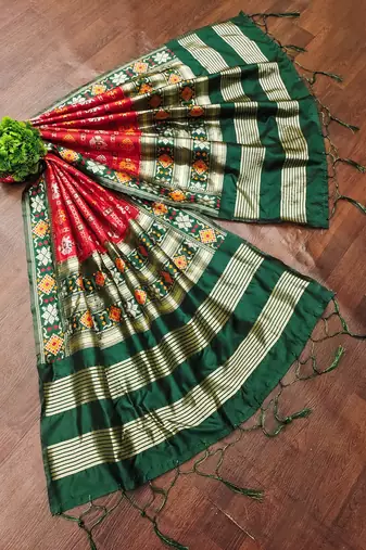 Women's Jacquard Silk Patola Design Dupatta
