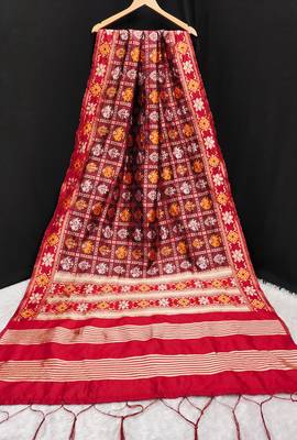 Trendmalls Women's Jacquard Silk Patola Design Dupatta 2