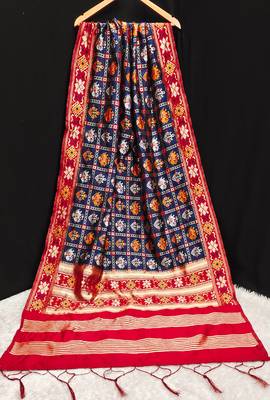 Trendmalls Women's Jacquard Silk Patola Design Dupatta 1