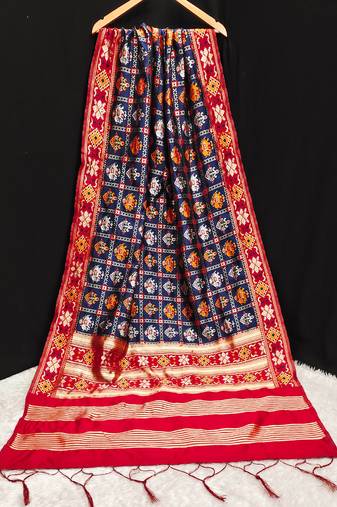 Women's Jacquard Silk Patola Design Dupatta
