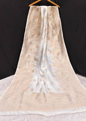 Trendmalls Women's Jacquard Silk Floral Design Dupatta 2
