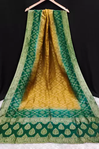 Trendmalls Women's Banarasi Silk Ethnic Motiff Design Dupatta