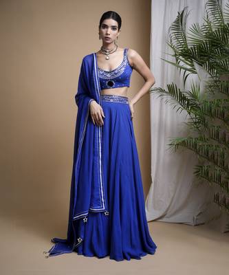 Royal Blue Lehenga Set 1