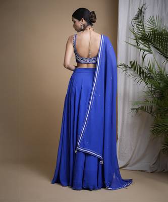 Royal Blue Lehenga Set 2