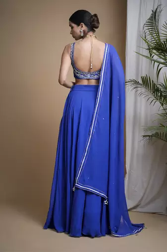 Royal Blue Lehenga Set