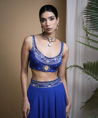 Royal Blue Lehenga Set 3
