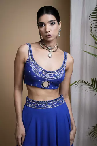 Royal Blue Lehenga Set