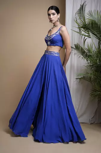 Royal Blue Lehenga Set
