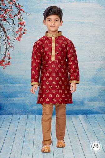 Cheekoo printed kurta pajama with less work