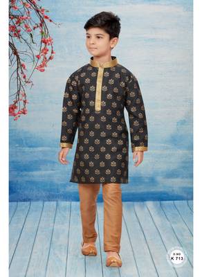 Cheekoo printed kurta pajama with less work 1