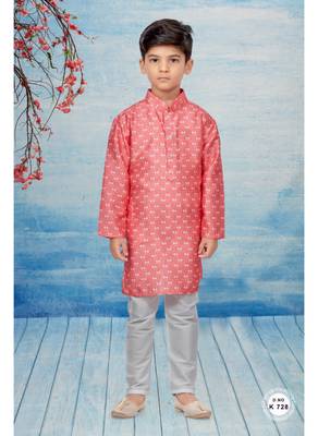 Off white  printed kurta pajama 1