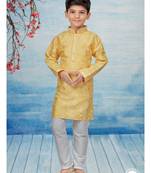 Off white flower printed kurta pajama