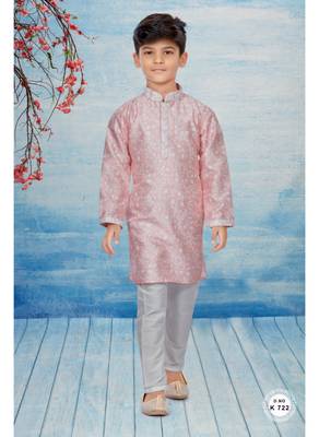 Off white flower printed kurta pajama 1
