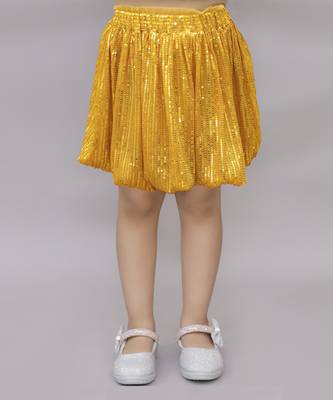 Velvet embroidery top with sequence shorts sets for girls - red 5