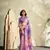 lavender cotton silk blend saree with unstitched blouse piece