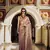 mauve tissue silk blend saree with unstitched blouse piece
