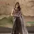 grey dola silk blend saree with unstitched blouse piece