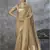coffee cotton silk blend saree with unstitched blouse piece