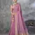 pink cotton silk blend saree with unstitched blouse piece
