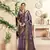 purple silk blend blend saree with unstitched blouse piece