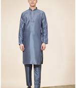 Embroidered kurta pajama for men