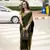 mehendi japan satin saree with unstitched blouse piece