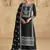 Black georgette embroidered Palazzo suit