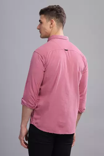 Men's corduroy casual shirt | double pocket shirt
