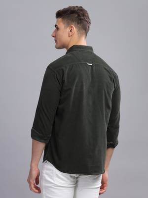 Men's corduroy casual shirt | double pocket shirt 2