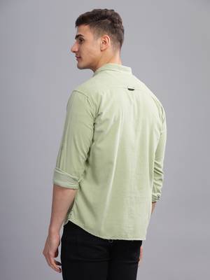 Men's corduroy casual shirt | double pocket shirt 2
