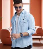 Men's corduroy casual shirt | double pocket shirt