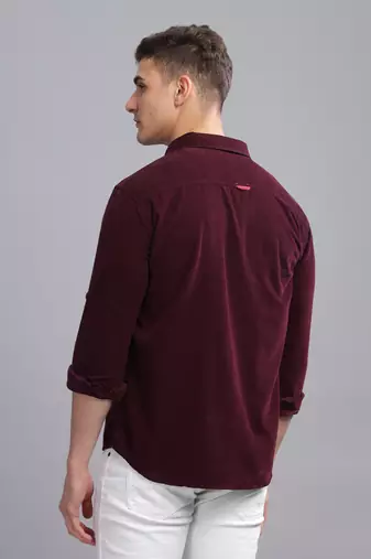 Men's corduroy casual shirt | double pocket shirt