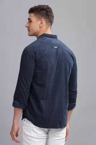 Men's corduroy casual shirt | double pocket shirt