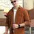 Men's corduroy casual shirt | double pocket shirt