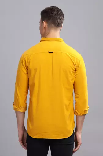 Men's corduroy casual shirt | double pocket shirt